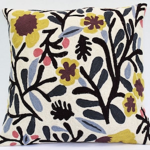 Funda de cojín hecha a mano, funda de almohada acogedora de lana, juego de 2 fundas de cojín, (45x45)cm