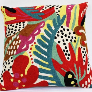 Funda de cojín hecha a mano, funda de almohada acogedora de lana, juego de 2 fundas de cojín, (45x45)cm