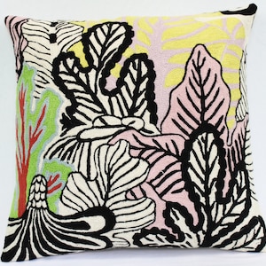 Funda de cojín hecha a mano, funda de almohada acogedora de lana, juego de 2 fundas de cojín, (45x45)cm