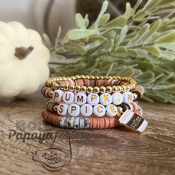 Pumpkin Spice L Fall Bracelet Stack L Fall Y'all L Coffee L Pumpkin Spice L Fall Bracelet Stack L Fall Y'all L Coffee L