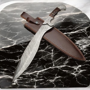 Custom Handmade Damascus Steel Machete Knife damascus knife hunting knife survival knife Gift For Him, Gift For Her, Christmas Gift