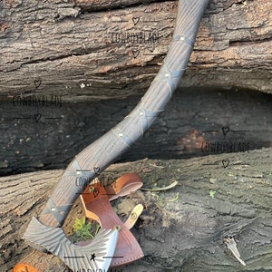 Handmade Vikings axe, Custom Hand Forged Hunting Camping Tool Axe , Viking Axe High Carbon Steel Hatchet Best Gift Nordic Axe , Gift For Him