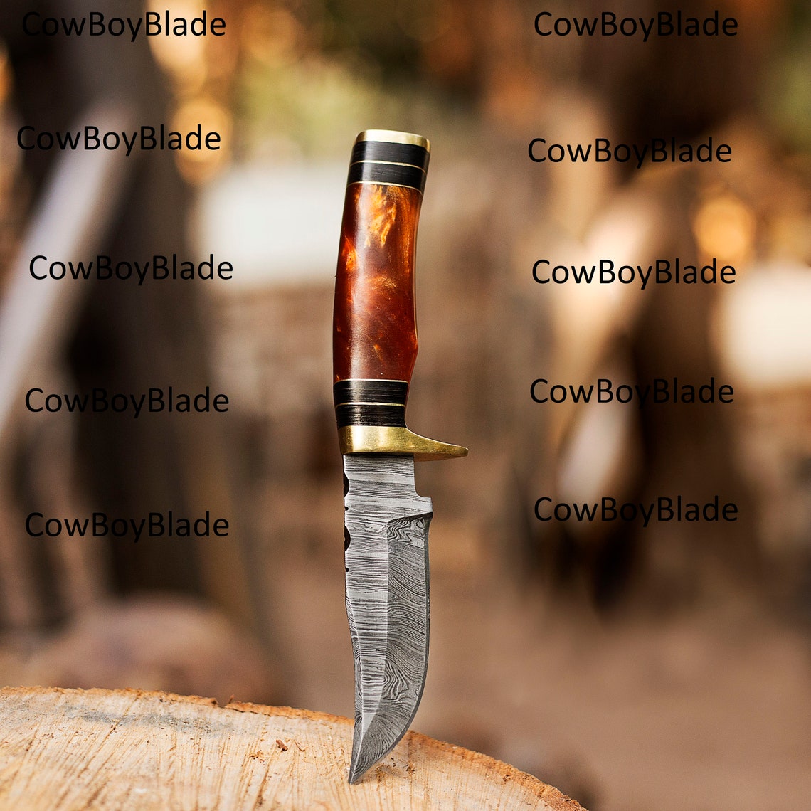 Premium Custom Skinning Knife – 8-Inch Masterpiece
