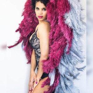 MADE TO ORDER: Reversible Ostrich Feather Large  Angel Wings Photography props for Boudoir, Maternity, Burlesque Custom Made Wings