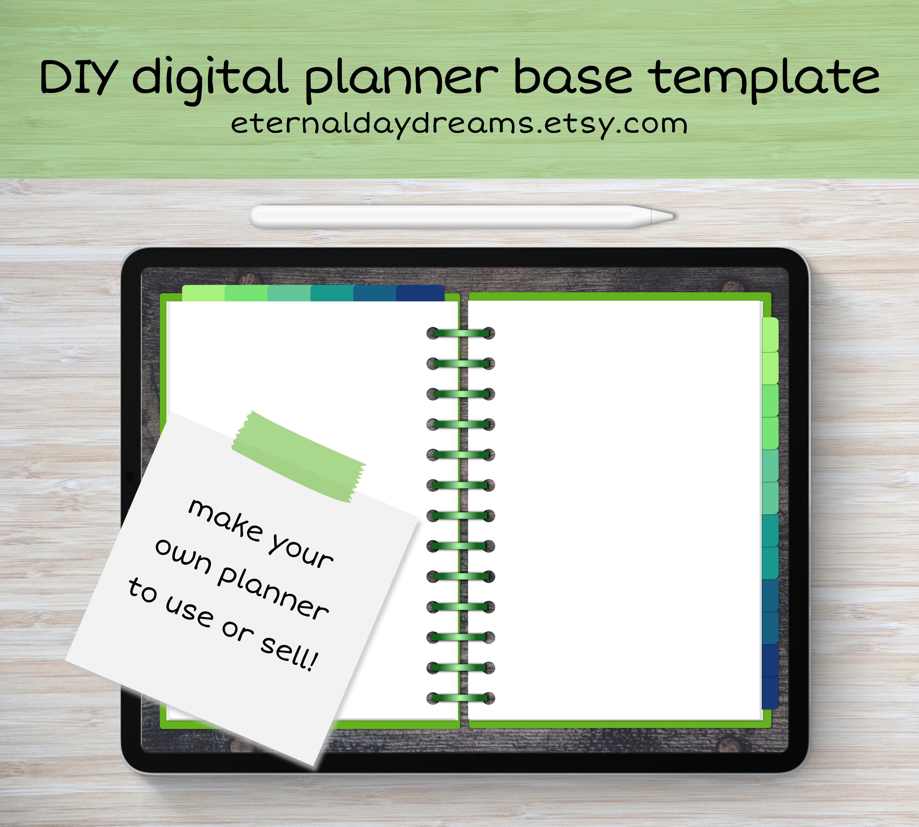 DIY Digital Planner Template for Business or Personal Use Etsy Canada