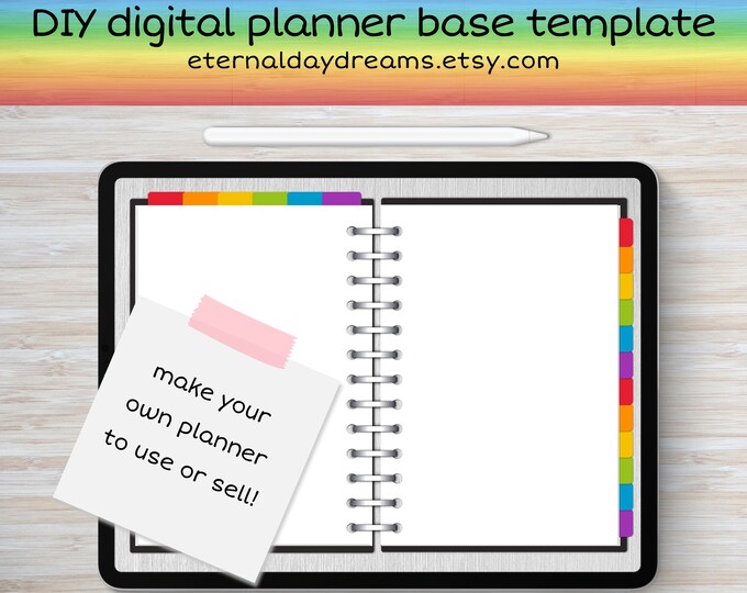 DIY Digital Planner Template for Business or Personal Use, Make Your