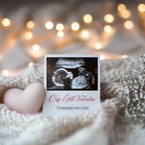 Valentines Day Pregnancy Announcement Digital Boho Pregnancy Announcement Digital Gender Neutral Baby Reveal Minimalistic Announcement