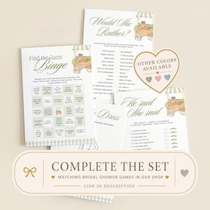 Personalized She's Fresh Off The Market Bridal Shower Scratch Off Game Who Has The Groom Scratch Off Game Farmer's Market Bridal Fun FRESH01 Bild 10