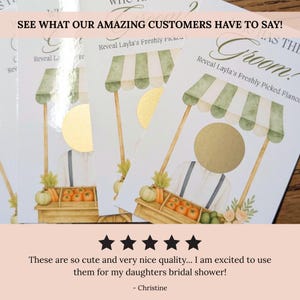 Personalized She's Fresh Off The Market Bridal Shower Scratch Off Game Who Has The Groom Scratch Off Game Farmer's Market Bridal Fun FRESH01 Bild 7