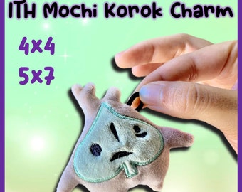 Patrón de bordado ITH encanto mochi korok