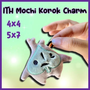 ITH embroidery pattern mochi korok charm