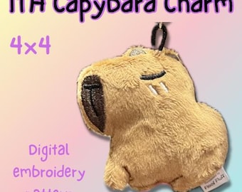 Patrón de bordado del dije de capibara de ITH