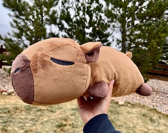 Peluche de capibara para abrazar ~ 45 cm ~ Relleno de espuma viscoelástica