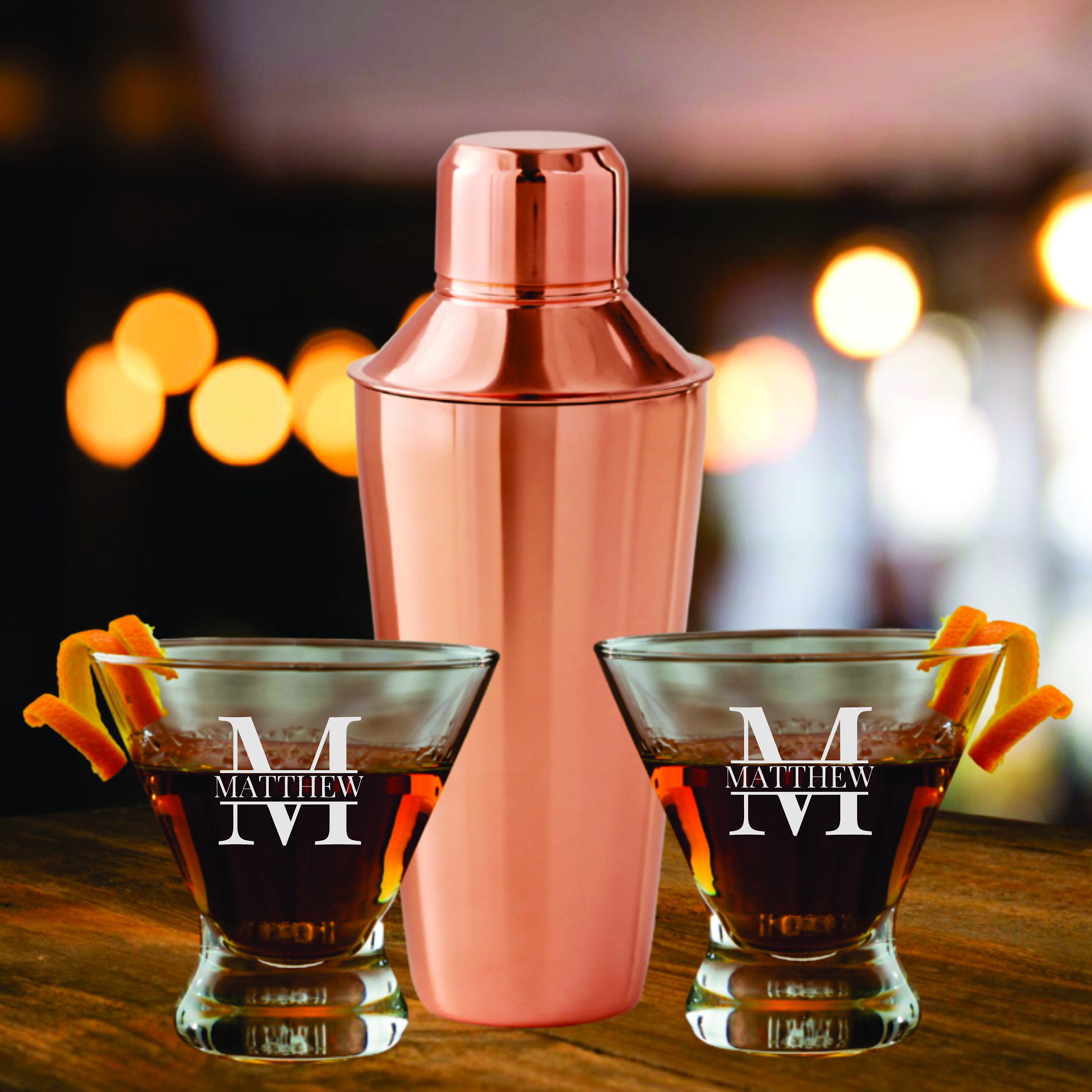 Personalized Martini Glasses Set Custom Martini Glass and Etsy