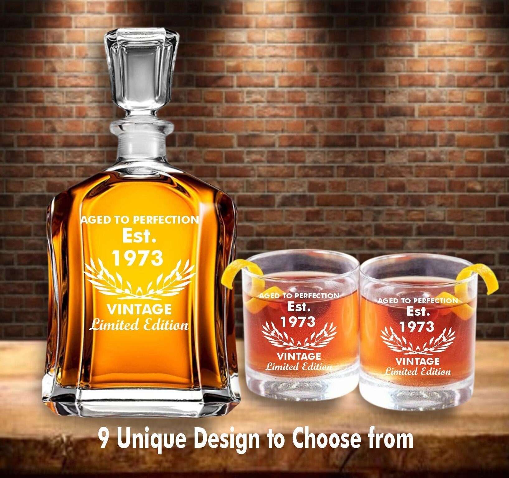 Bourbon Glass 50th or 60th Birthday. I Am 49 Plus or 59 Plus Middle Fi – C  & A Engraving and Gifts