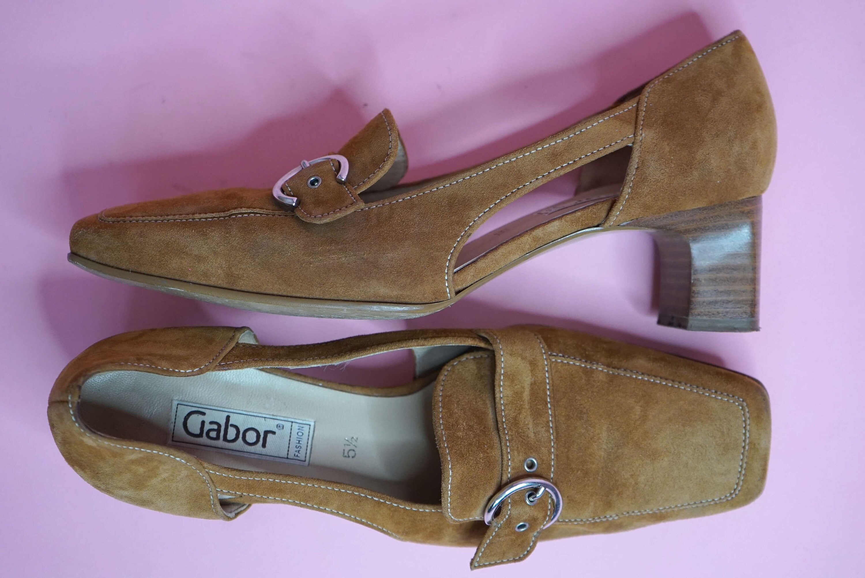 Gabor Suede Leather Court Shoes UK Size 5.5-6/ - Etsy