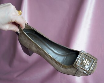 Tory Burch Vintage Heel Court Shoes UK Size 7.5/8 | EU 40.5/41