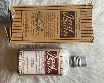 Vintage Apothecary Bottle Set – Jaad Salts & Elixir of Senna | Antique Pharmacy Display | Decorative Medicine Bottles | Curio Cabinet Decor