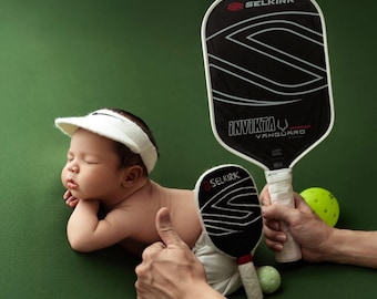 Gefilzter Pickleball für Neugeborenen Fotografie | Nadelfilz Pickleball Paddel und Ball | Einzelanfertigung nach Muster