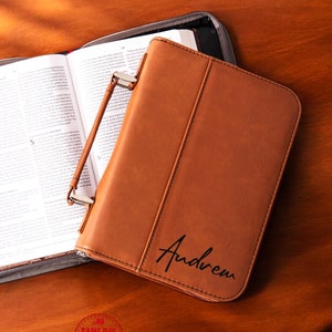 Personalized Bible Cover, Leatherette Bible Cover, Custom Gift, Engraved Bible Cover, Religious Gift, Personalized Gift