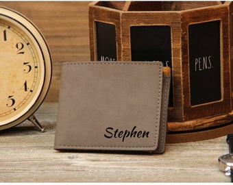 Custom Gift, Personalized Gift, Personalized Wallet, Leather Wallet, Engraved Wallet, Mens Wallet, Minimalist Wallet, Custom Wallet, Wallets