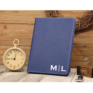 Personalized Zipper Leather Portfolio, Personalized Notebook, Leather portfolio, Business Portfolio, Custom Notepad Cover, Personalized Gift