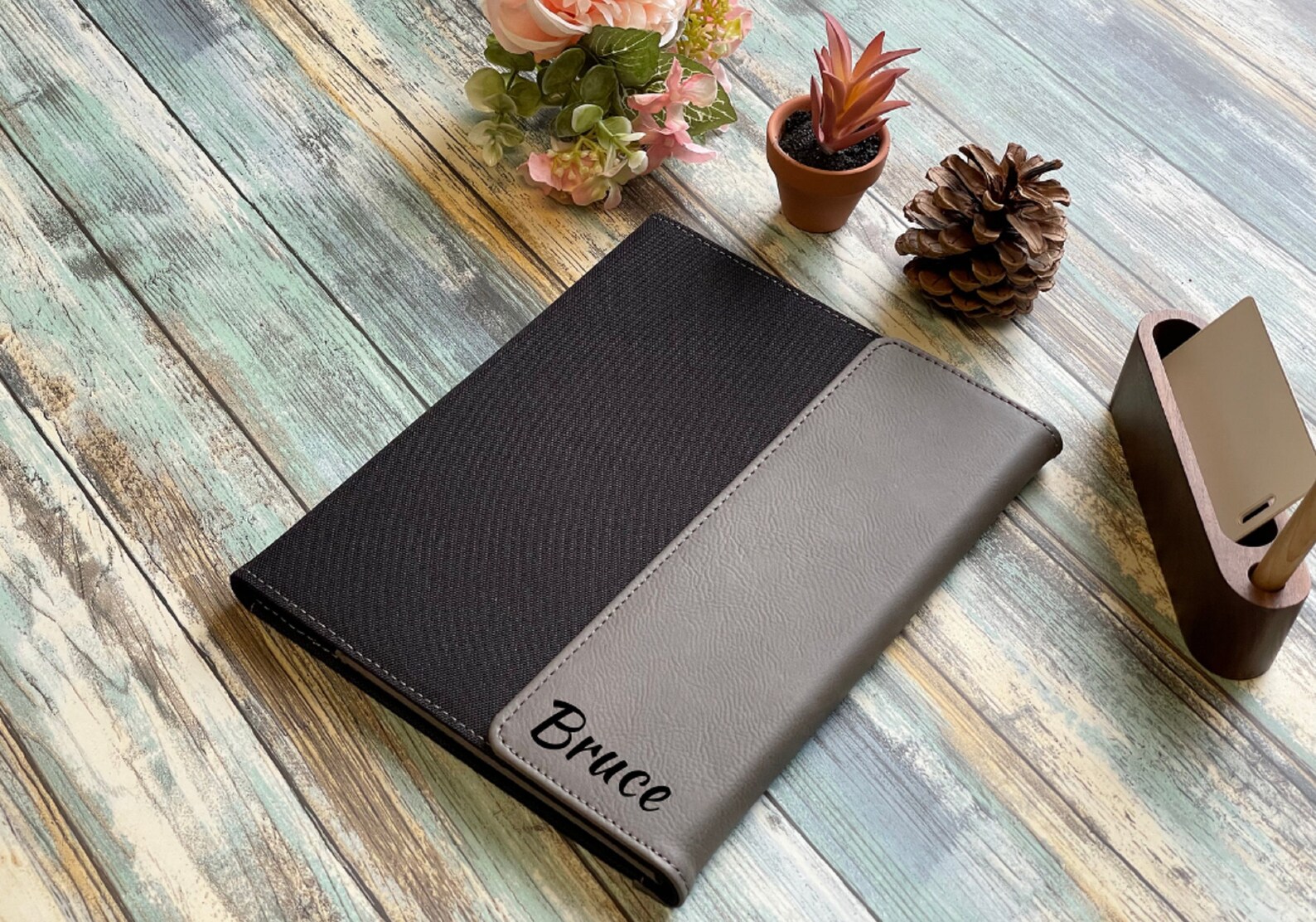 Personalized Portfolio Custom Engraved Portfolio Leather - Etsy