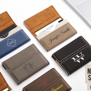 Porte-cartes de visite, Porte-cartes de crédit, Porte-cartes de visite, Carte de visite, Cadeau personnalisé, Cadeau personnalisé, Cadeau d'entreprise, Cadeau pour lui