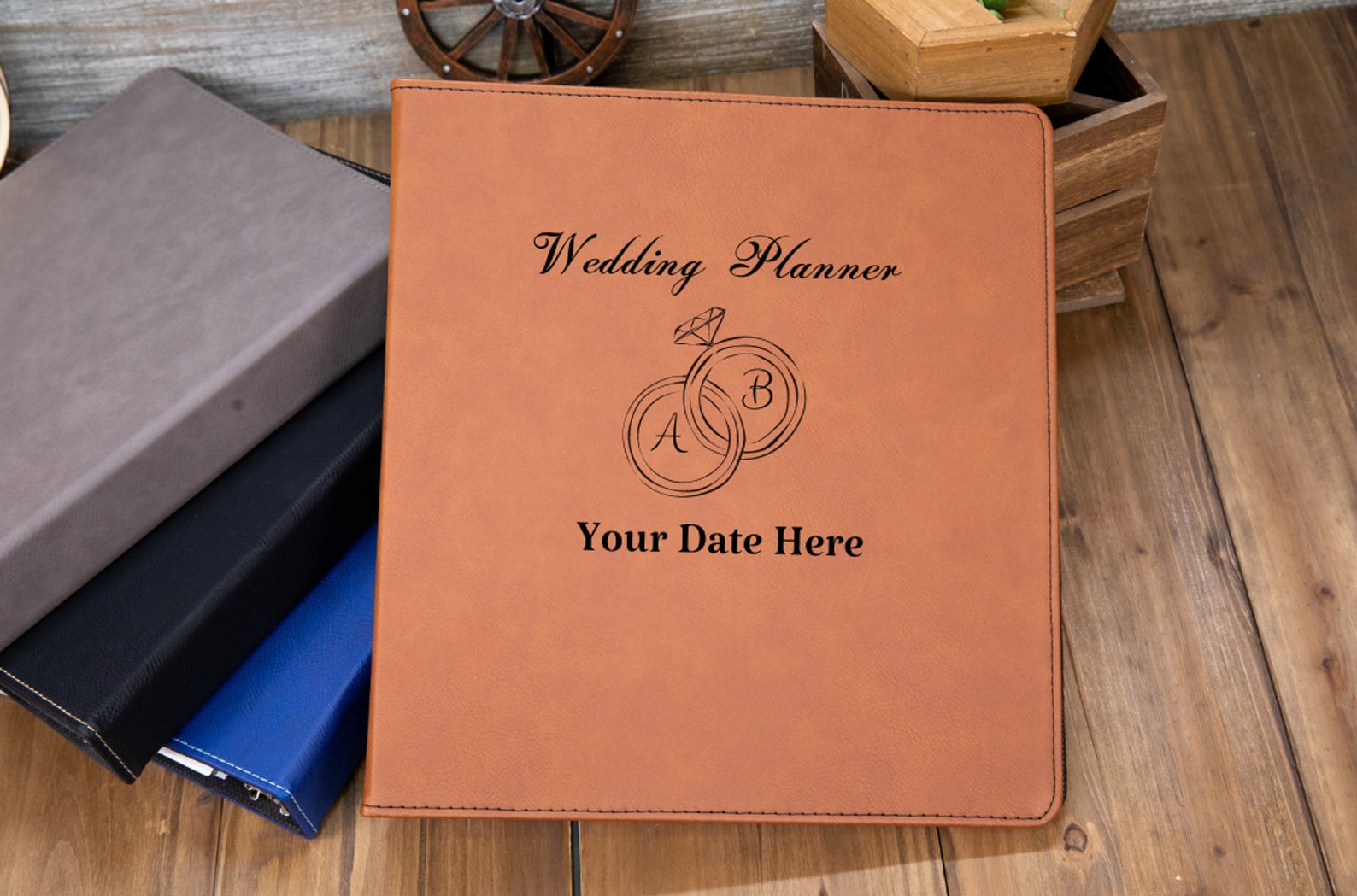 3 Ring Binder Portfolio, Custom Binder Cover, Leather Binder A4, Binder