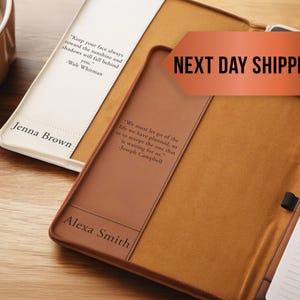 Personalized Zipper Leather Portfolio, Personalized Notebook, Leather portfolio, Business Portfolio, Custom Notepad Cover, Personalized Gift