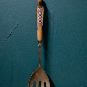 Vintage Libanese Messing Phoenix Serveervork