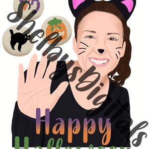 Ms Rachel Halloween Sublimation and Matching Seamless Files