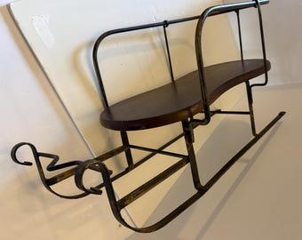 Sled—Vintage Wooden Miniature