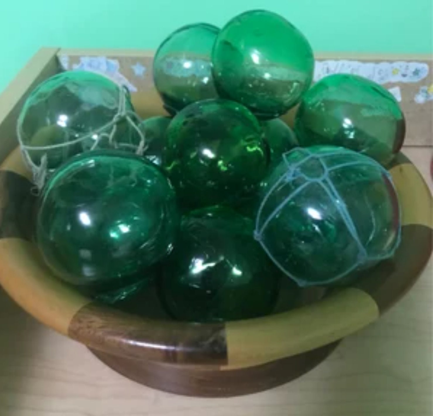 11 Vintage Japanese Glass Fishing Floats, Free Shipping. Handmade Blown  Glass Over 50 Years Old -  Canada