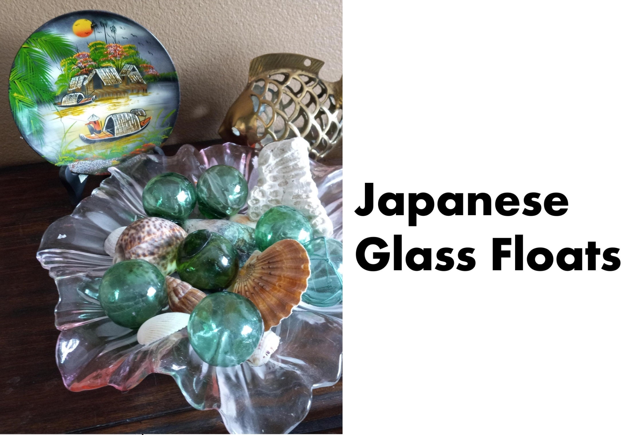 Old Vintage Japanese Glass fishing floats, Only 6.50 Each Star Seller &  FREE Shipping for 6 or more floats