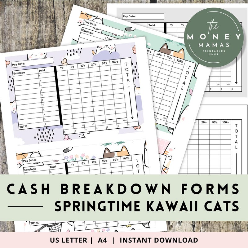 Cash Count Form - Etsy