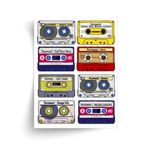 Pavement Albums Artwork - Unframed Pavement Print - Ideal Gift for Pavement Fan