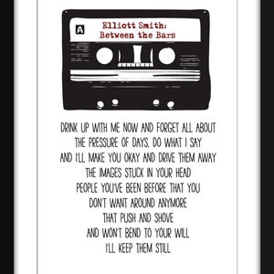 Between the Bars - Unframed Elliott Smith Print