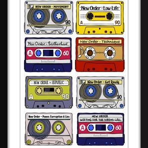 New Order Albums - Unframed New Order Print - Ideal Gift for New Order Fan