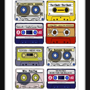 Classic Punk Rock Albums - Unframed Print - Ideal Gift for Punk Rock Fans