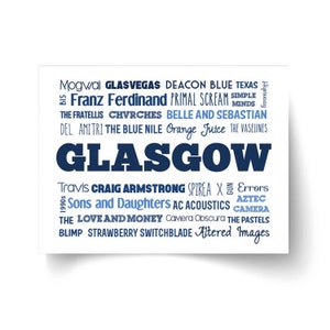 The Sound of Glasgow - Unframed Typography Print