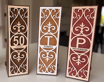 Personalized Wooden Wine Box – Custom Gift for Special Occasions