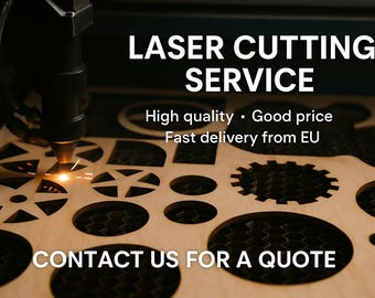 Voorstel voor op maat gemaakte lasersnijservice voor hout | Baltisch berkenpopulier multiplex | Precisie gesneden en geschuurd | Goede prijs - snelle verzending binnen de EU