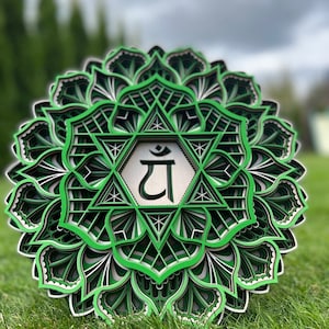 Exclusive Wooden 3D Chakra Heat Anahata