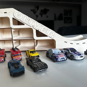 Mini racetrack ramp | Toddler race track |  Personalised Toddler Birthday Gift | Personalised birthday gift for a boy