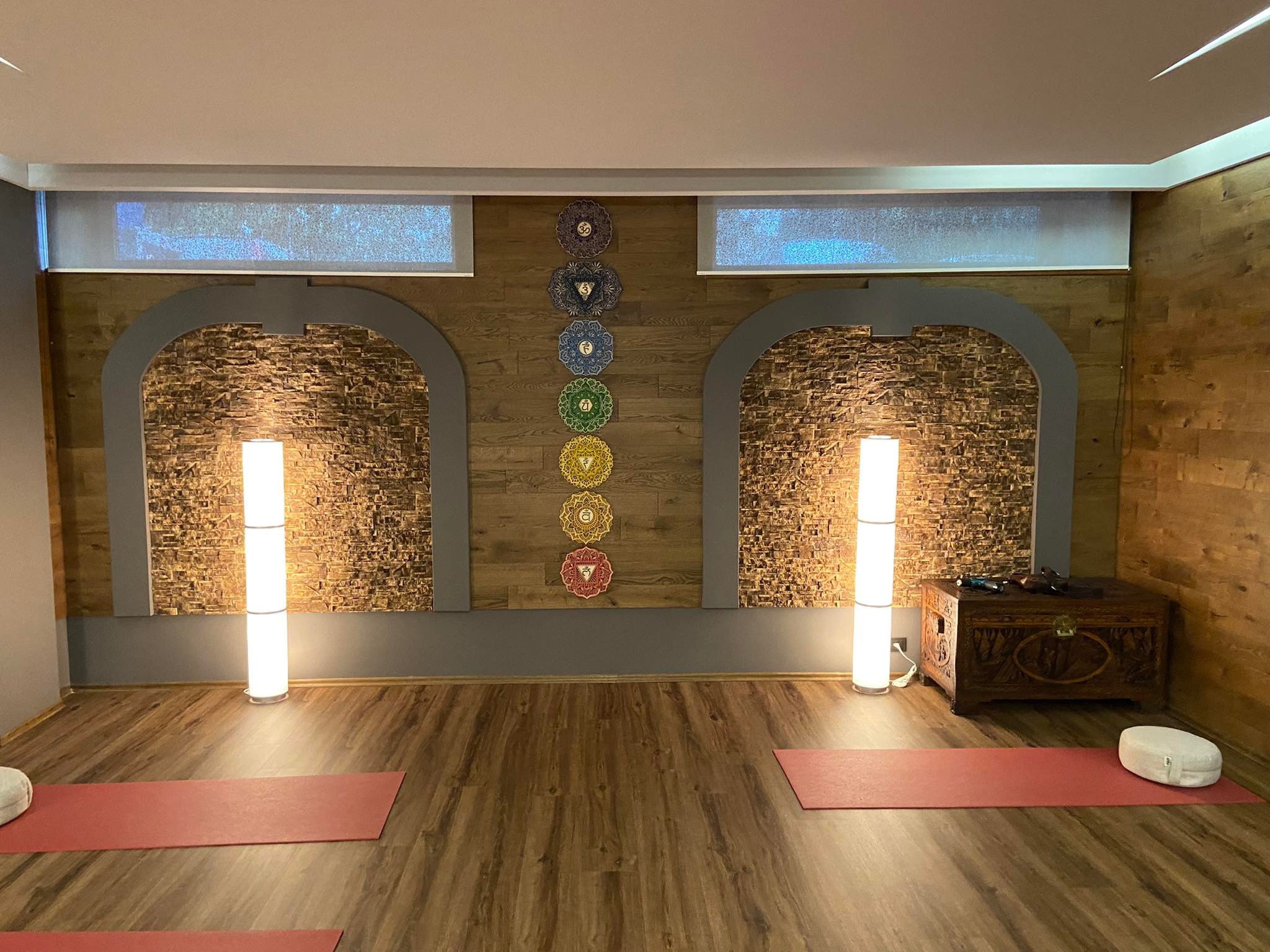 CHAKRAS WALL ART Set Wood Chakra Mandala, Meditation Room Decor ...