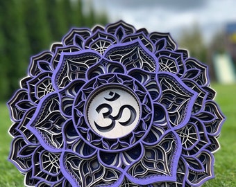Mandalakrona – Sahasrara chakra, Trächakra, Yogagåvor, Hängande väggdekor,