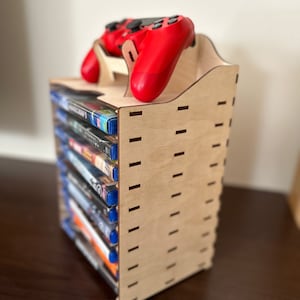 Controller holder, game Discs holder,  Play station stand, Display Stand for Controller, Gifts for gamers, Gamer gift.