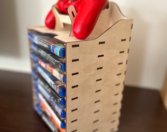 Controller holder, game Discs holder,  Play station stand, Display Stand for Controller, Gifts for gamers, Gamer gift.