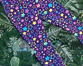 Neon Rainbow Stars Slim Fit Cotton Lycra Leggings (2-3 Years)